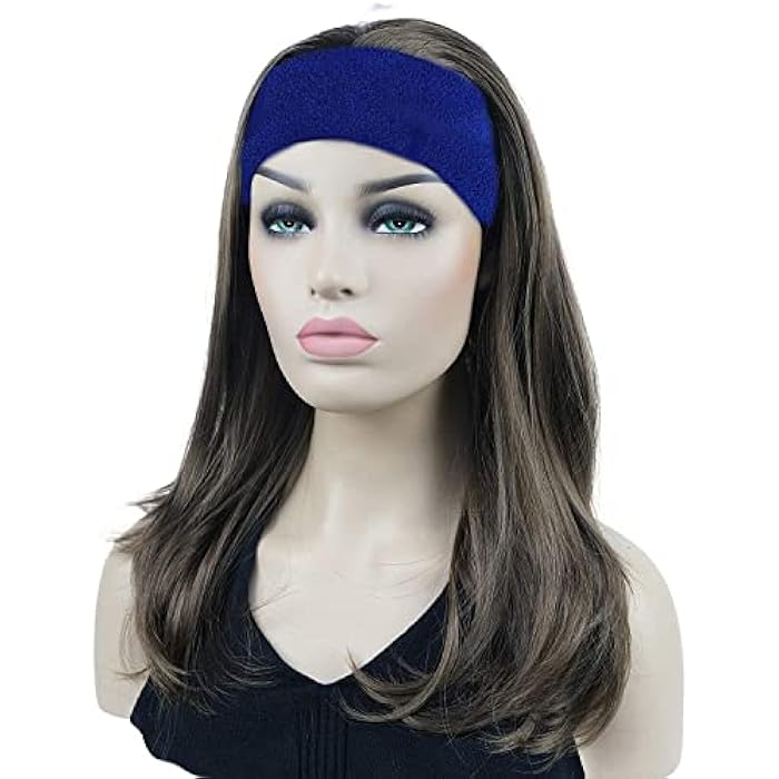 SUPRO Men & Women Head & Wrist Band, Sports Headbands for Men, Workout Accessories, Sweat Band, Sweat Wicking Head & Wrist Band Sweatbands for Running Gym, Unisex Hair Band Blue Color 1 Pair - Image 2